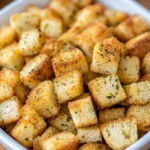 Homemade Air Fryer Croutons --ar 4:5 --sref https://s.mj.run/N981aDxhvb4 --v 6.1 Job ID: 2391d059-90bf-43d2-a586-149c3a65cd07 recipe photo