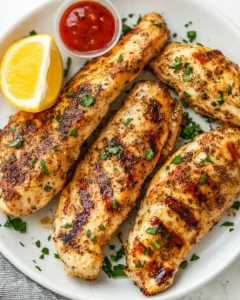 Homemade Air Fryer Grilled Chicken Tenders --ar 4:5 --sref https://s.mj.run/1vnrwg6R32g --v 6.1 Job ID: a8cf3b82-7843-4956-8701-a2339dfdae16 photo