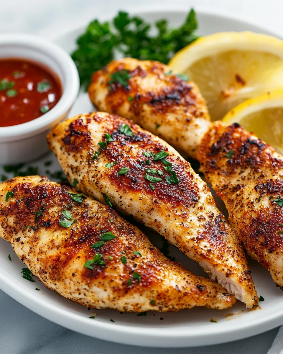 Classic Air Fryer Grilled Chicken Tenders --ar 4:5 --sref https://s.mj.run/1vnrwg6R32g --v 6.1 Job ID: a8cf3b82-7843-4956-8701-a2339dfdae16 image