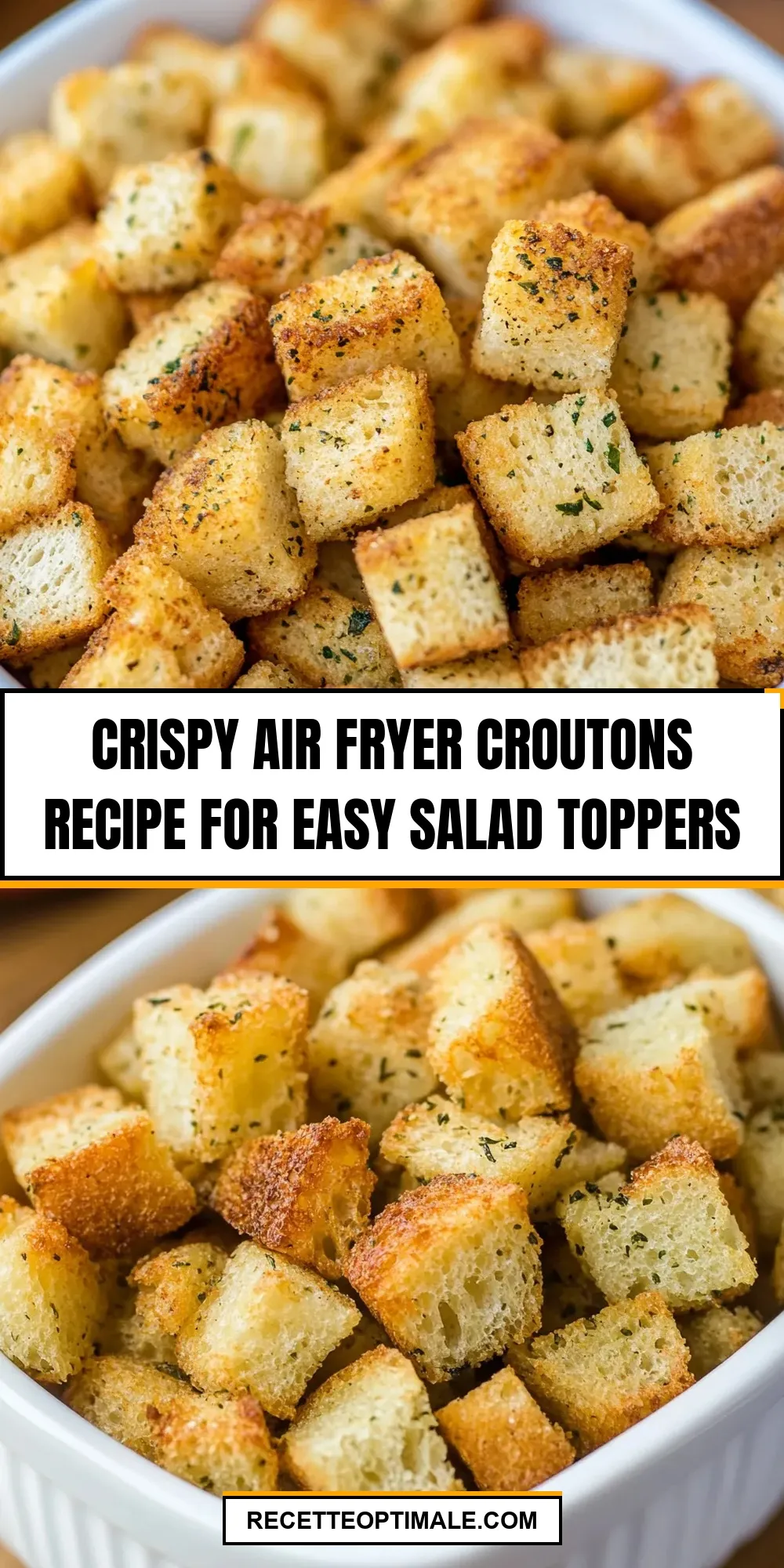 Crispy Air Fryer Croutons Recipe for Easy Salad Toppers