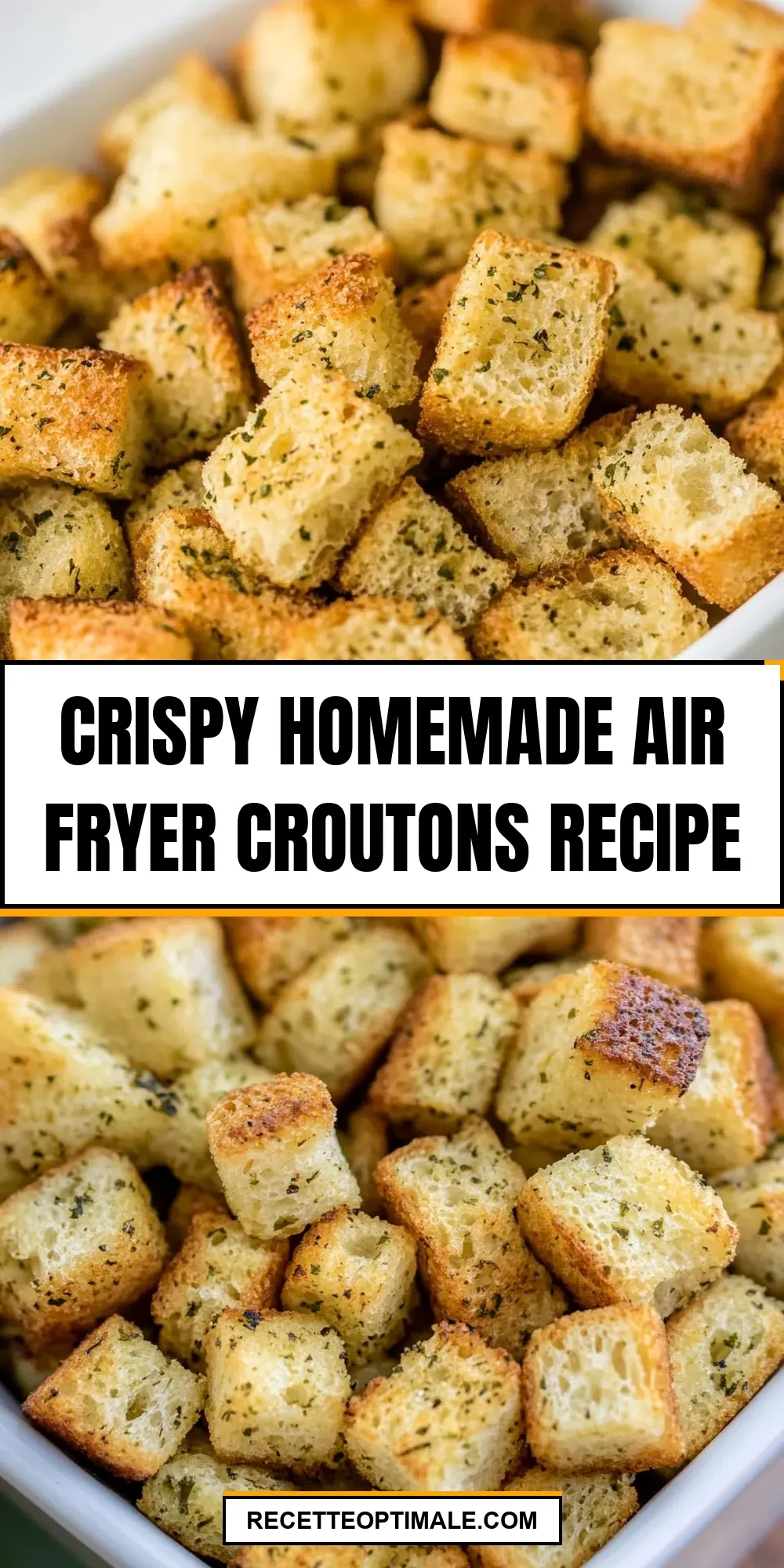Crispy Homemade Air Fryer Croutons Recipe