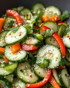 Homemade Asian Cucumber Salad recipe photo