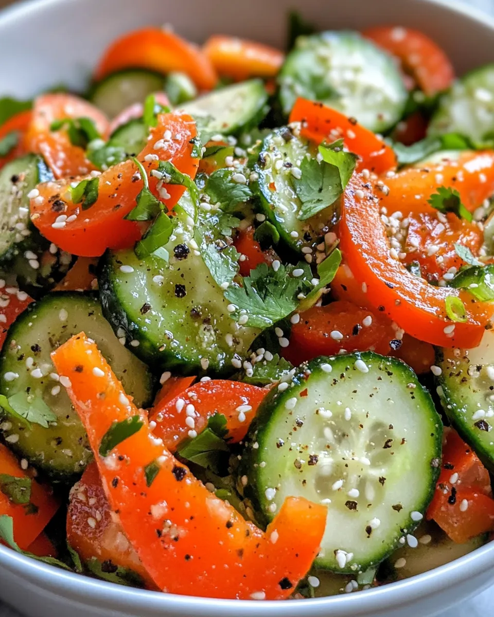 Classic Asian Cucumber Salad dish photo
