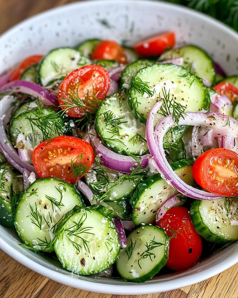 Classic Cucumber and Dill Salad image