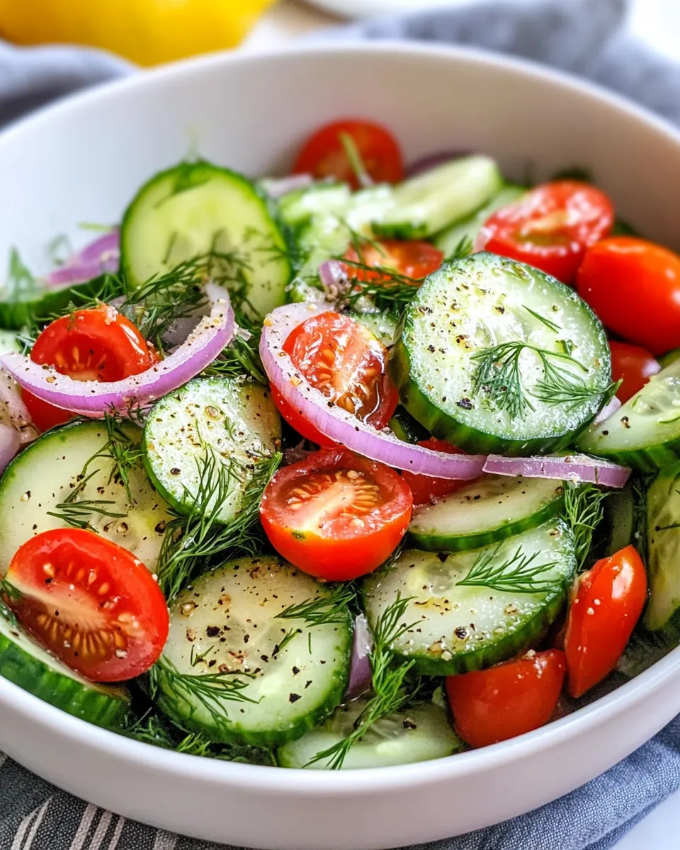 Easy Cucumber and Dill Salad recipe image