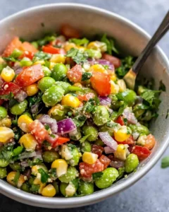 Homemade Edamame and Corn Salad recipe photo
