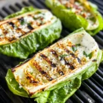 Homemade Grilled Romaine Salad with Caesar Dressing photo