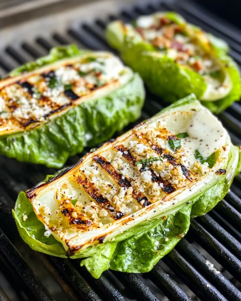 Homemade Grilled Romaine Salad with Caesar Dressing photo