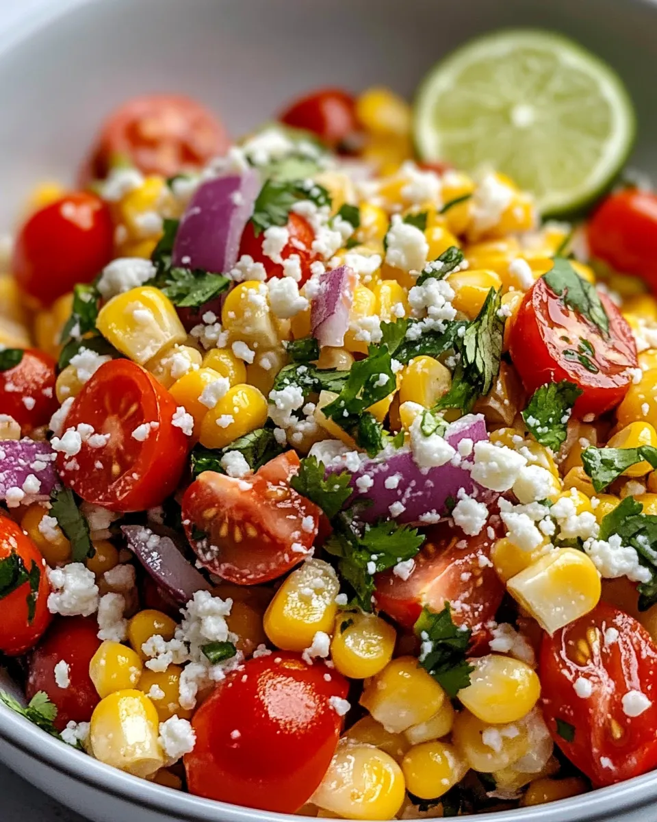 Classic Mexican Street Corn Salad dish photo