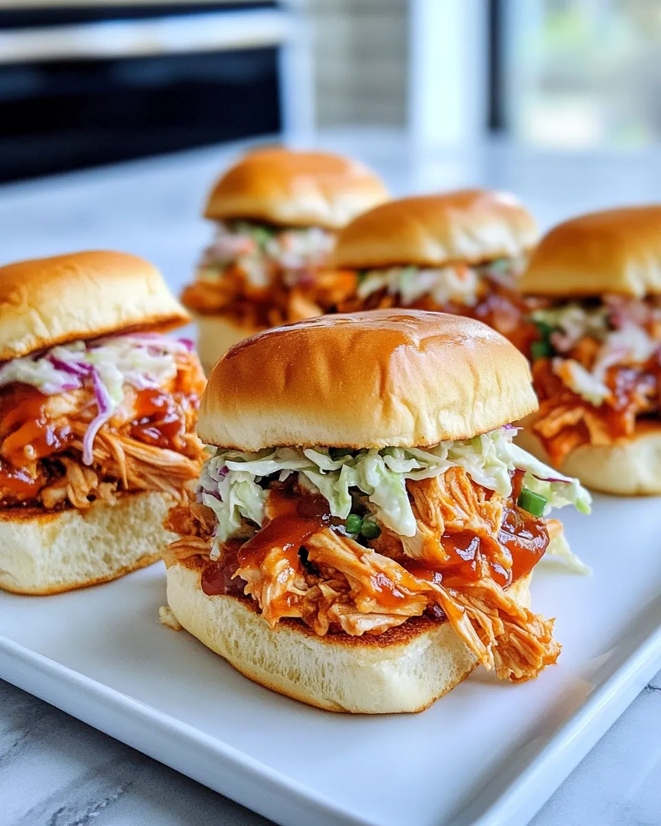Classic Pulled Chicken Sliders image