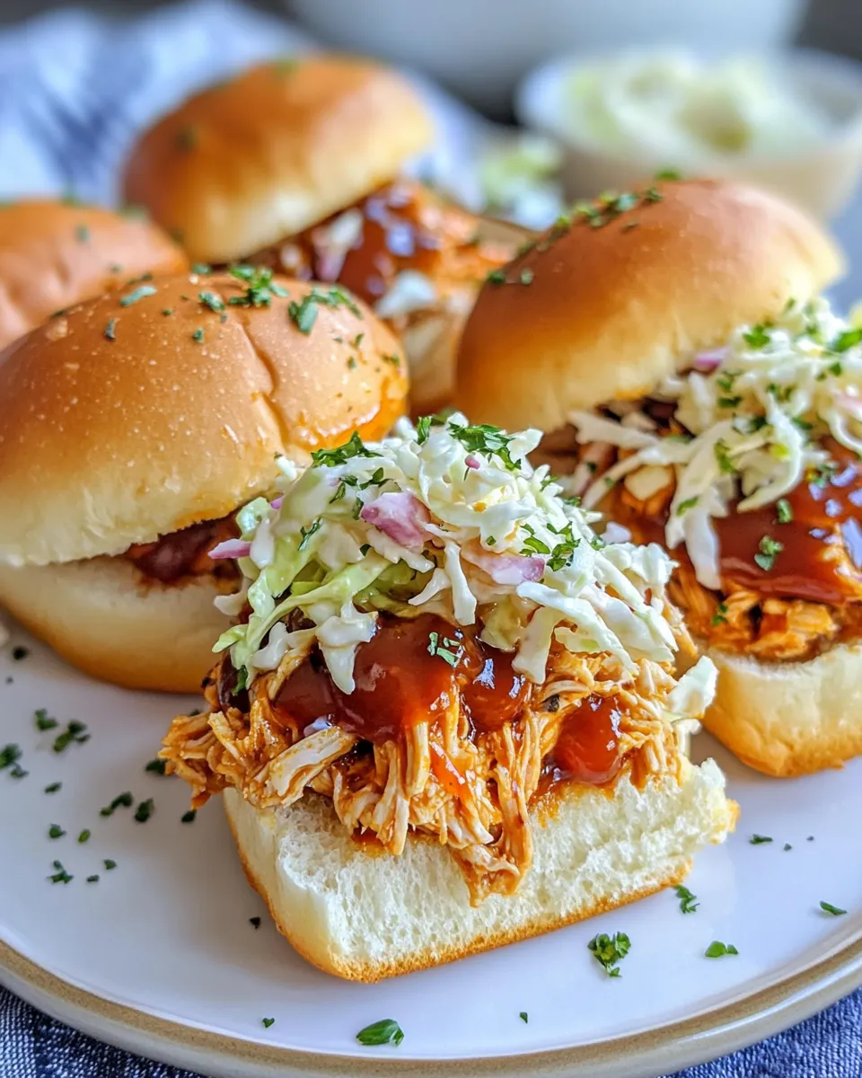 Easy Pulled Chicken Sliders recipe photo