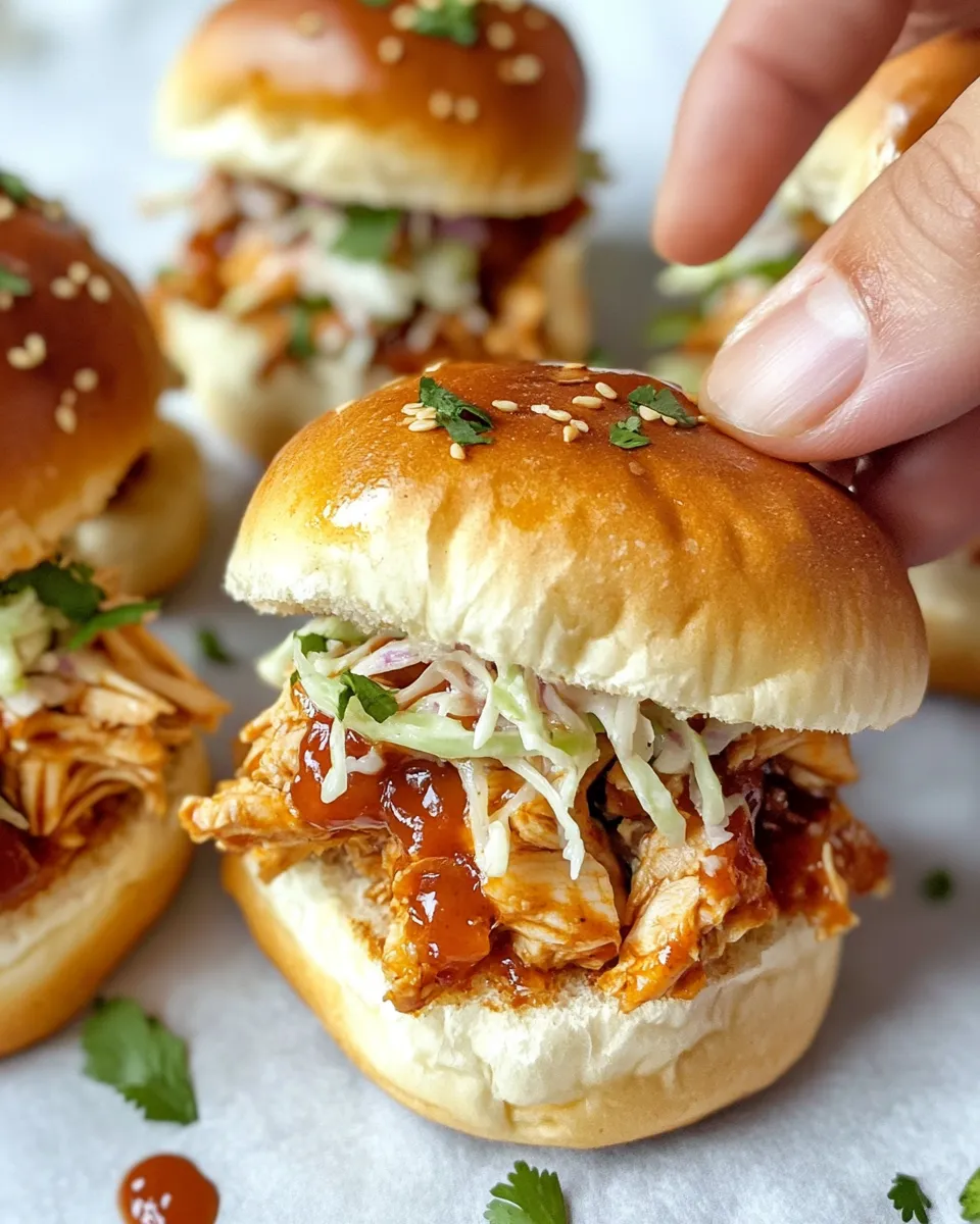 Delicious Pulled Chicken Sliders dish photo