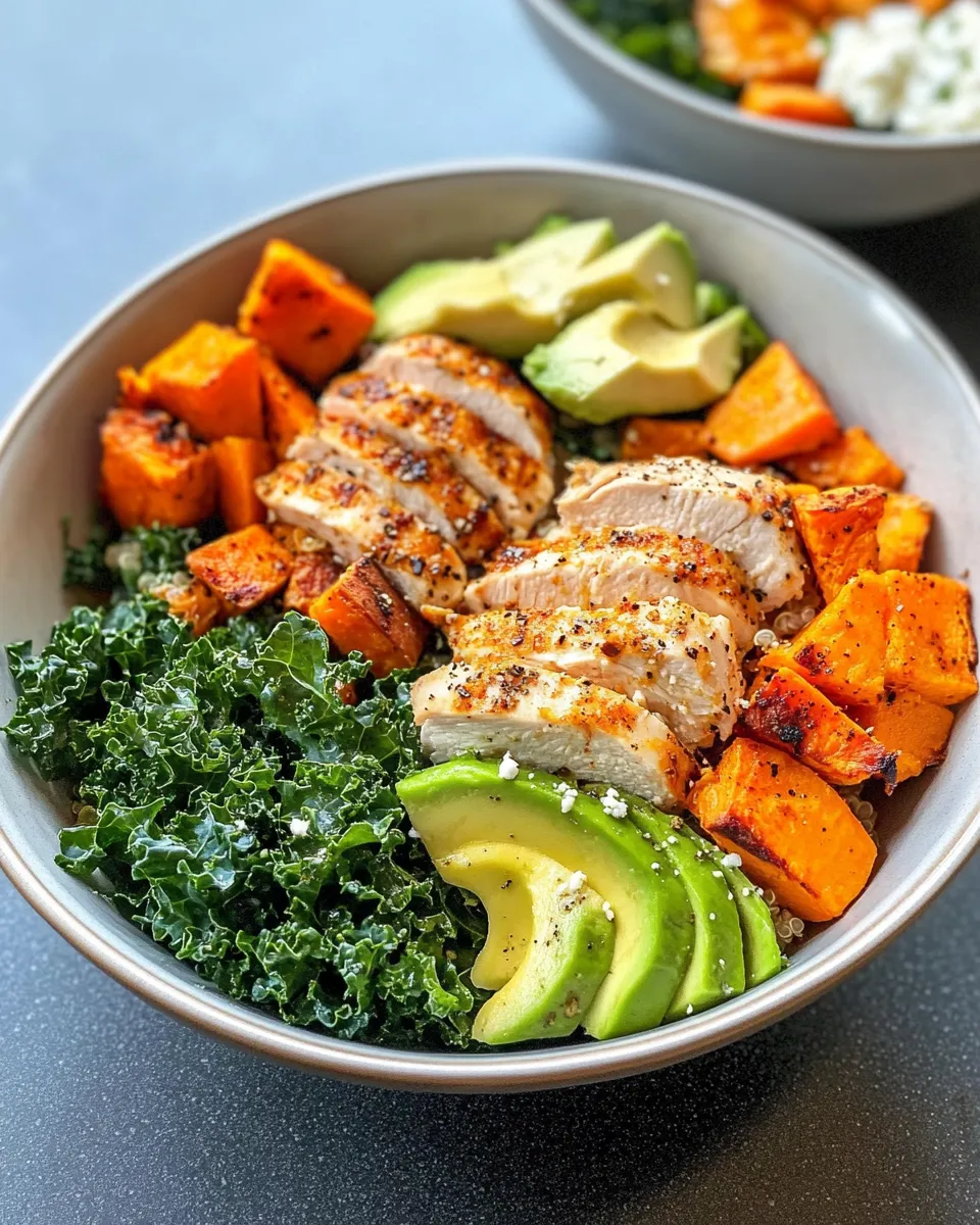 Delicious Roasted Sweet Potato and Kale Bowl picture