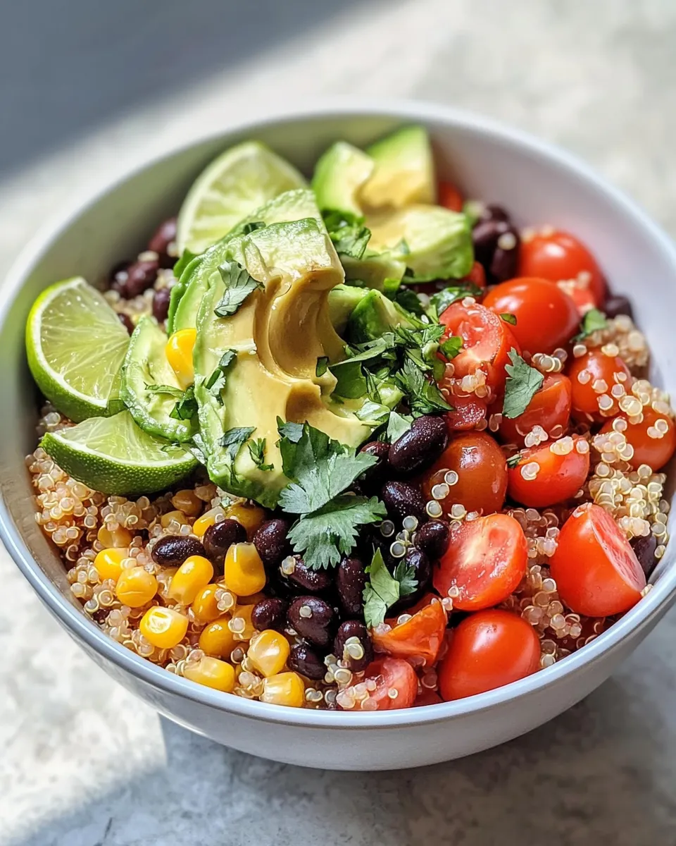Easy Southwest Quinoa Bowl food shot