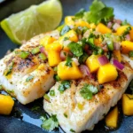 Homemade White Fish with Mango Salsa recipe photo