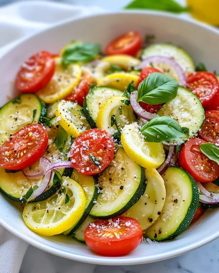 Homemade Zucchini Ribbon Salad with Lemon-Parmesan recipe photo