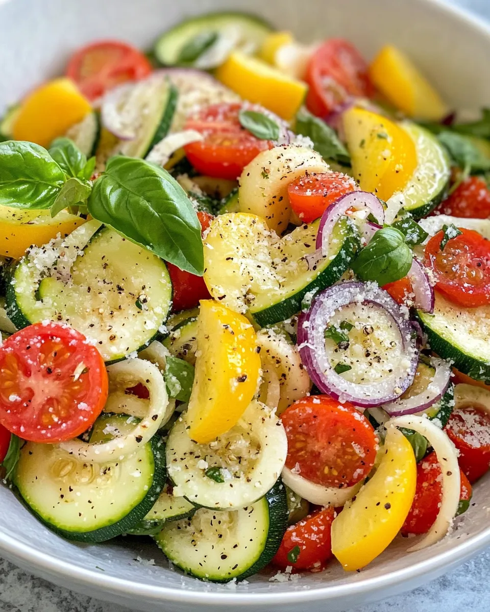 Classic Zucchini Ribbon Salad with Lemon-Parmesan dish photo