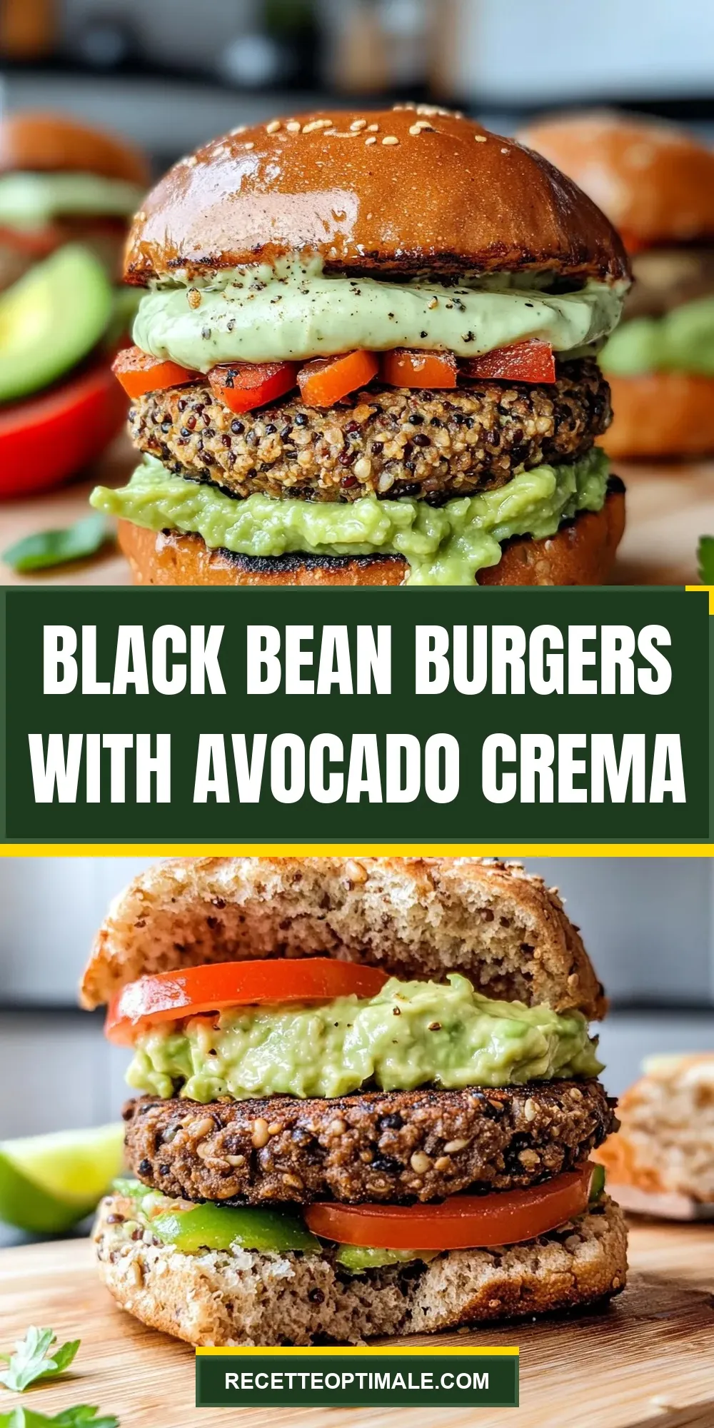 How To Make Tasty Black Bean Burgers With Avocado Crema
