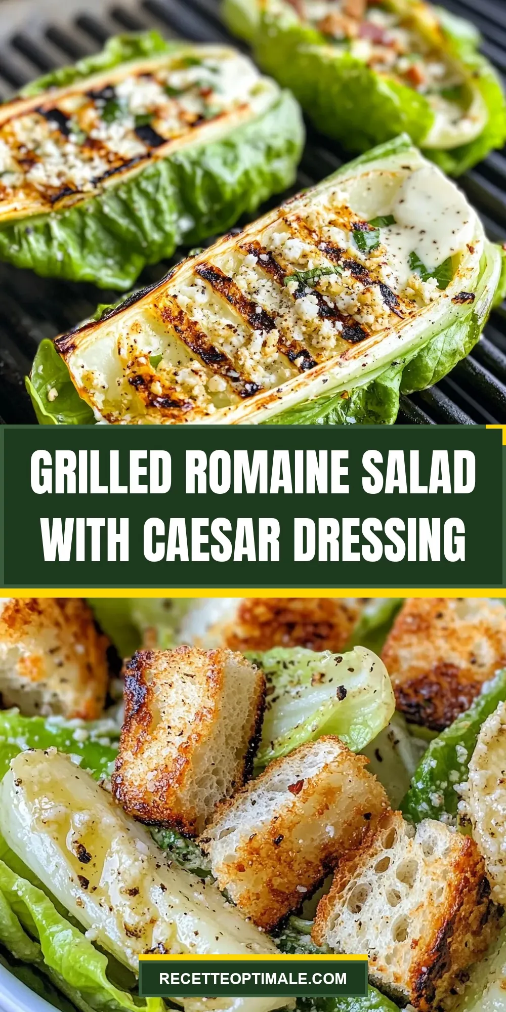 How To Make Savory Grilled Romaine Salad With Caesar Dressing