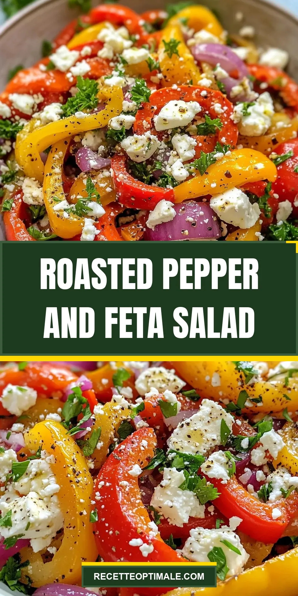 Roasted Pepper And Feta Salad (Delicious & Delicious)