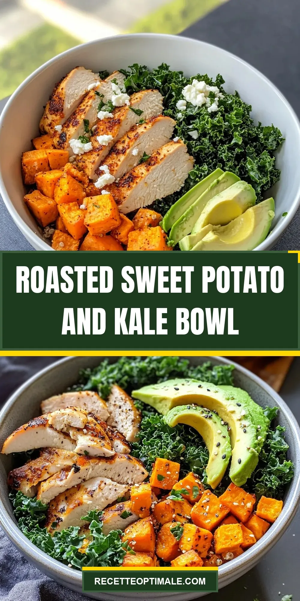Easy Roasted Sweet Potato And Kale Bowl Recipe