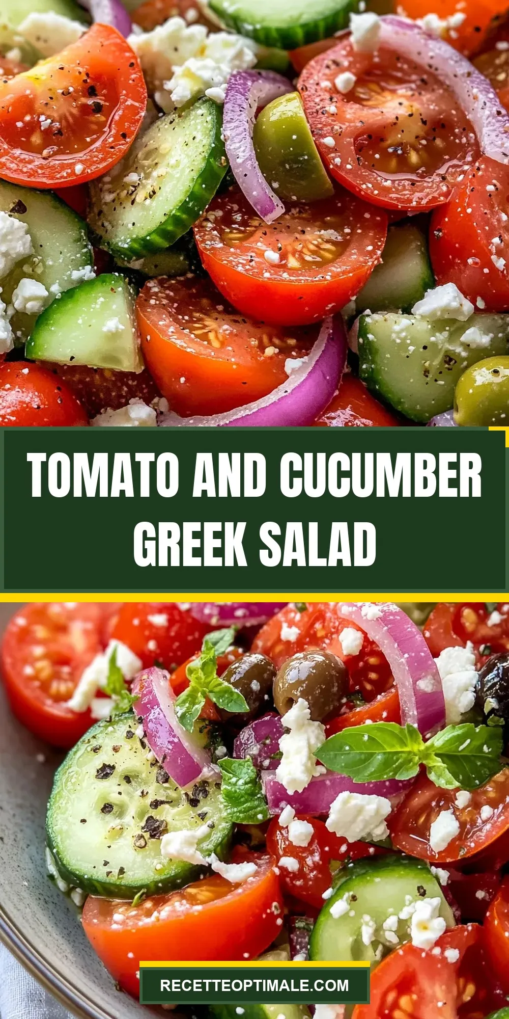 Easy Tomato And Cucumber Greek Salad Recipe
