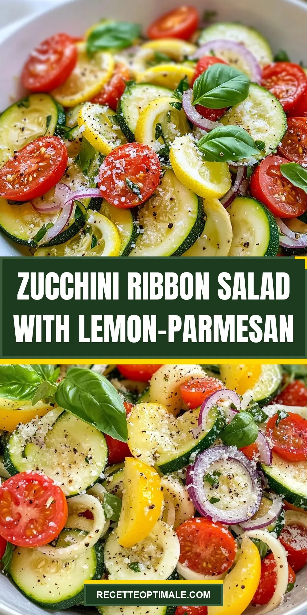 Fresh Zucchini Ribbon Salad With Lemon-Parmesan
