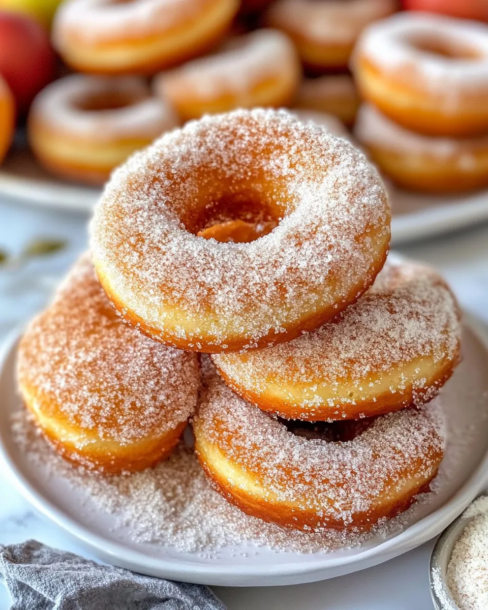 Delicious Apple Cider Donuts food shot
