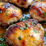 Homemade Apple Cider Glazed Chicken Thighs recipe photo