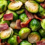 Homemade Balsamic Brussels Sprouts with Turkey Bacon recipe photo