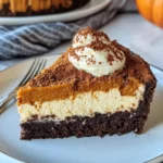 Homemade Brownie Bottom Pumpkin Cheesecake photo