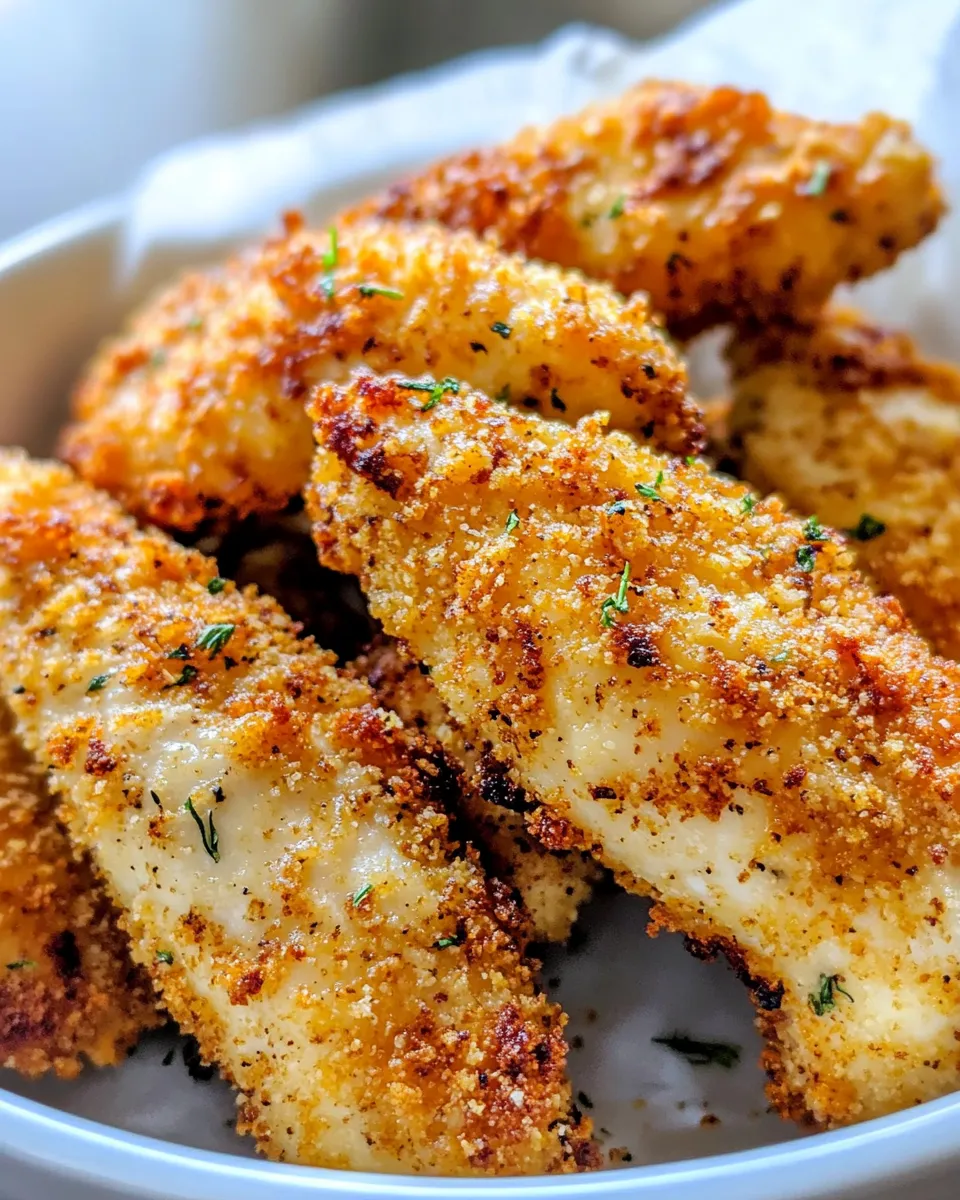 Easy Buttermilk Ranch Chicken Tenders food shot