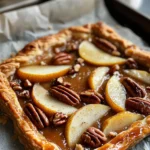 Delicious Caramel Pecan Pear Galette photo