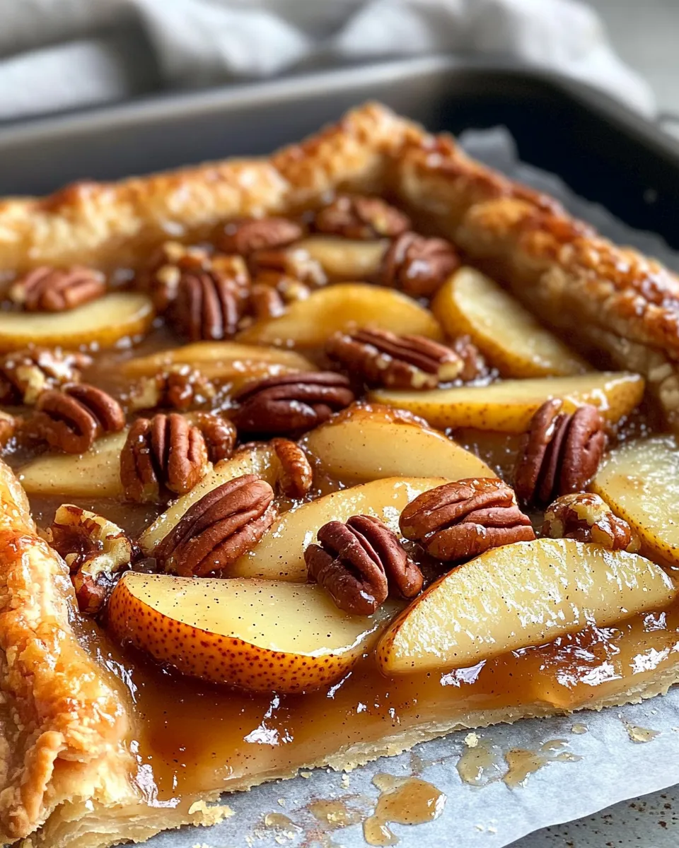 Classic Caramel Pecan Pear Galette image