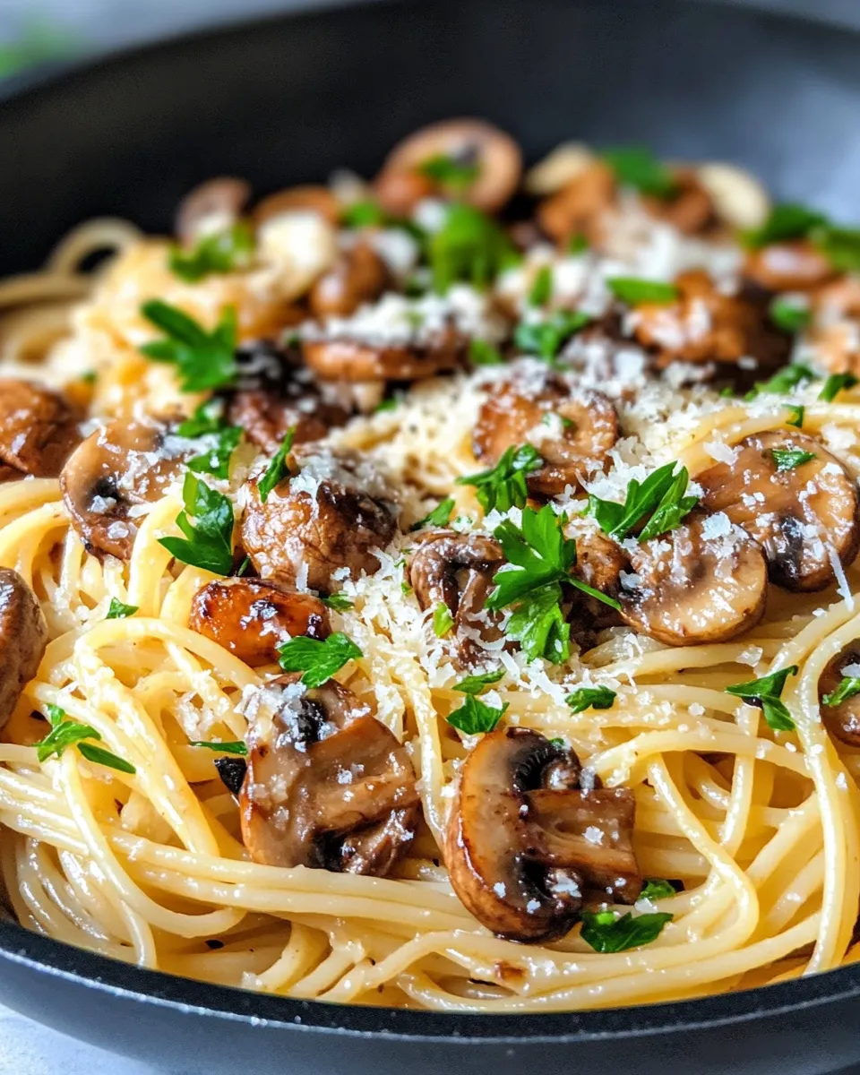 Classic Caramelized Onion Mushroom Pasta image