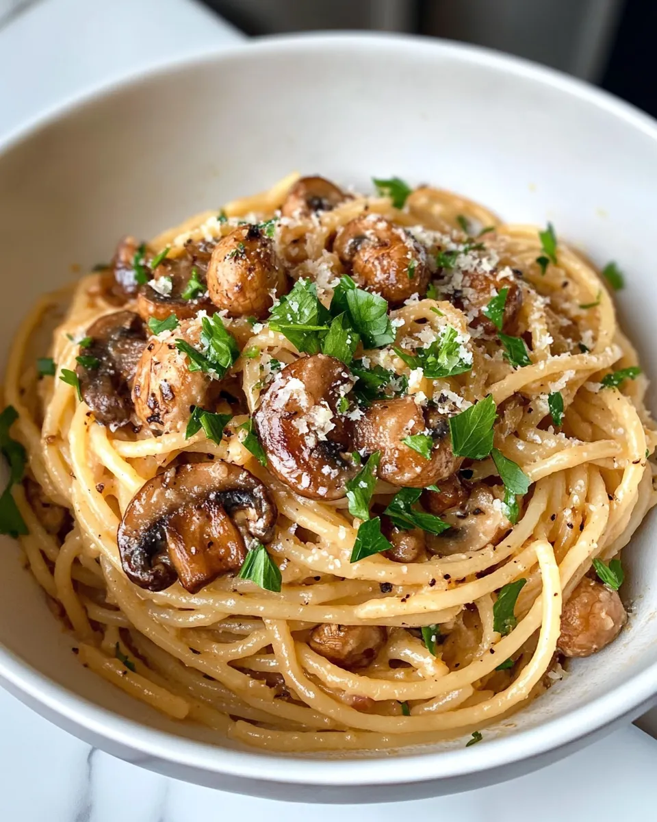 Easy Caramelized Onion Mushroom Pasta recipe photo