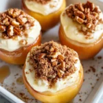 Homemade Cheesecake Stuffed Baked Apples photo