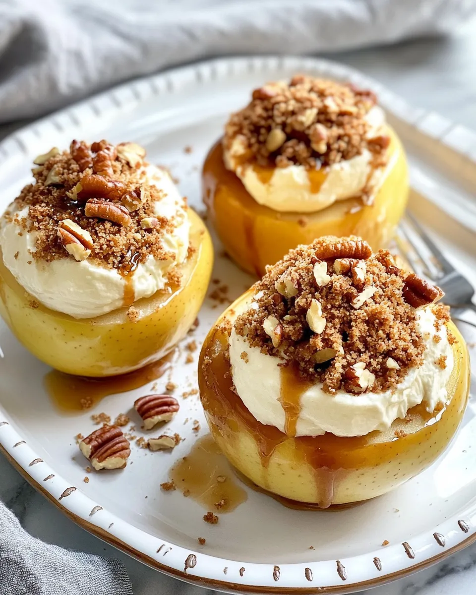Classic Cheesecake Stuffed Baked Apples image