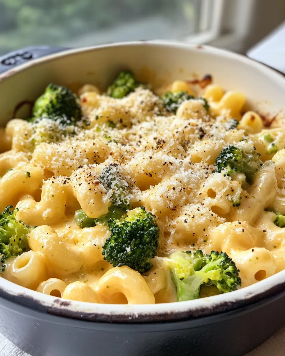 Easy Cheesy Broccoli Cheddar Mac dish photo