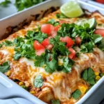Homemade Cheesy Chicken Enchilada Casserole recipe photo