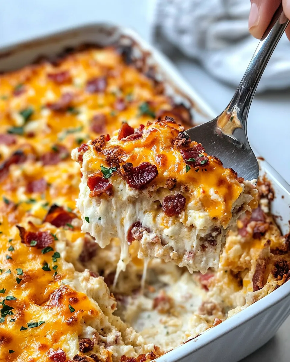 Delicious Cheesy Hashbrown Breakfast Casserole dish photo