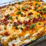 Homemade Cheesy Loaded Baked Potato Casserole recipe photo