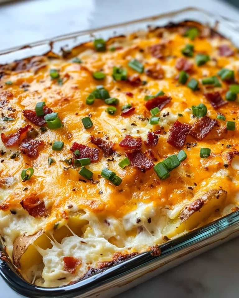 Homemade Cheesy Loaded Baked Potato Casserole recipe photo