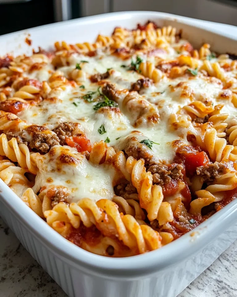 Homemade Cheesy Pizza Pasta Casserole photo