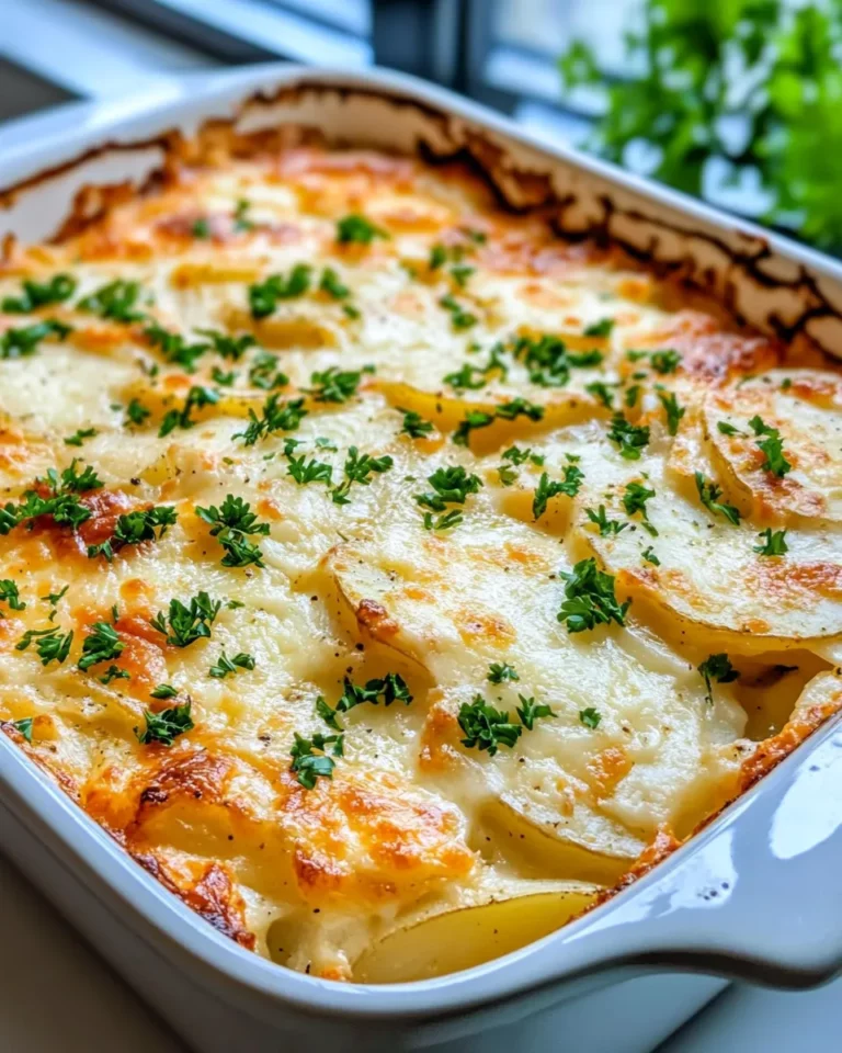 Homemade Cheesy Scalloped Potato Casserole recipe photo