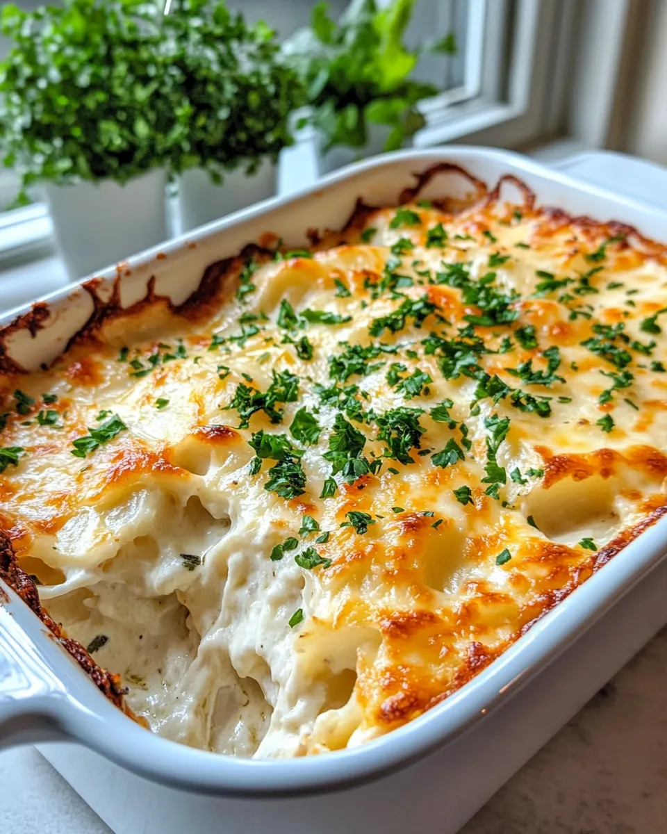 Delicious Cheesy Scalloped Potato Casserole plate image