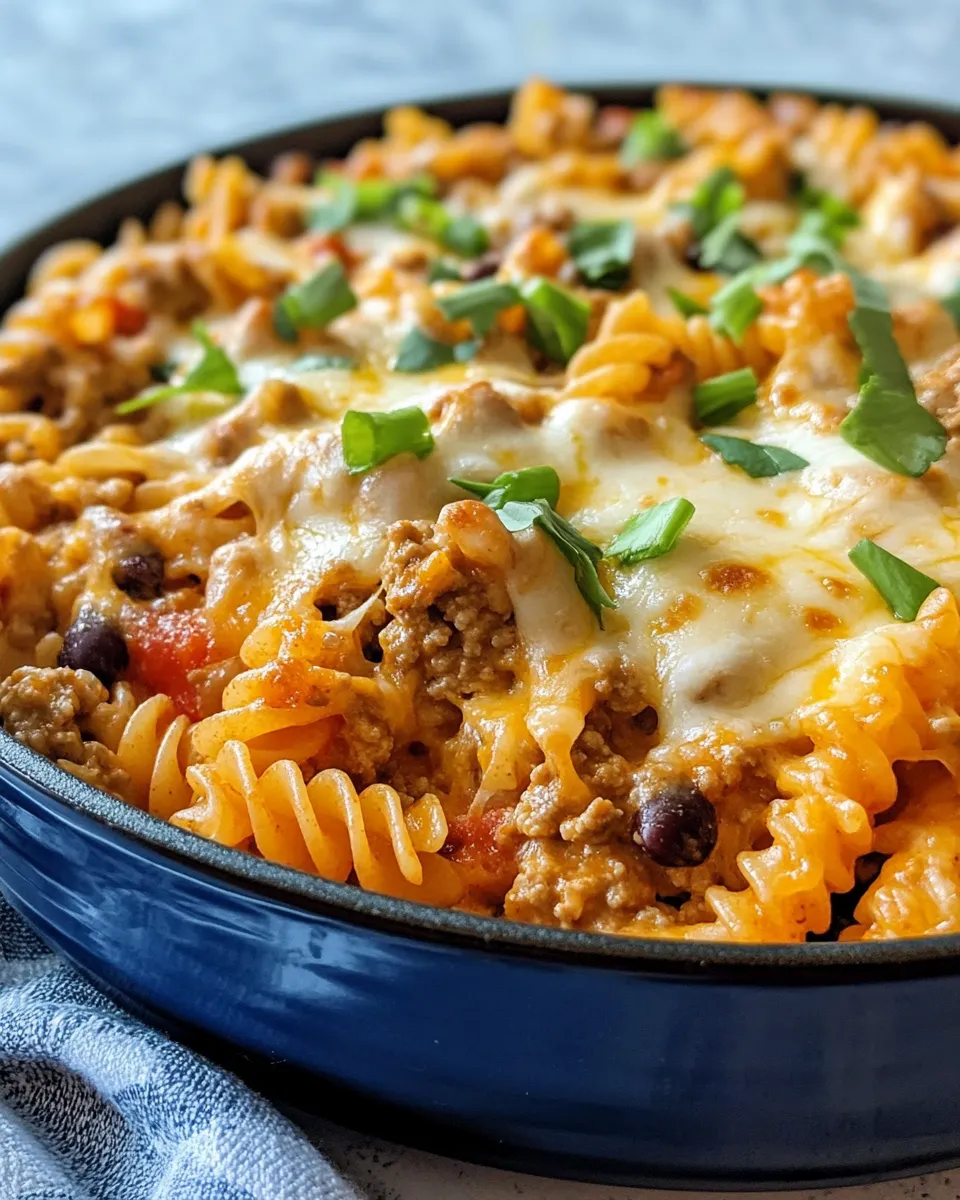 Homemade Cheesy Taco Pasta Bake recipe photo