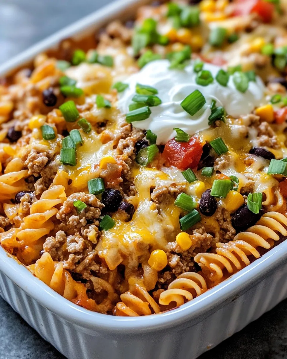 Delicious Cheesy Taco Pasta Bake picture