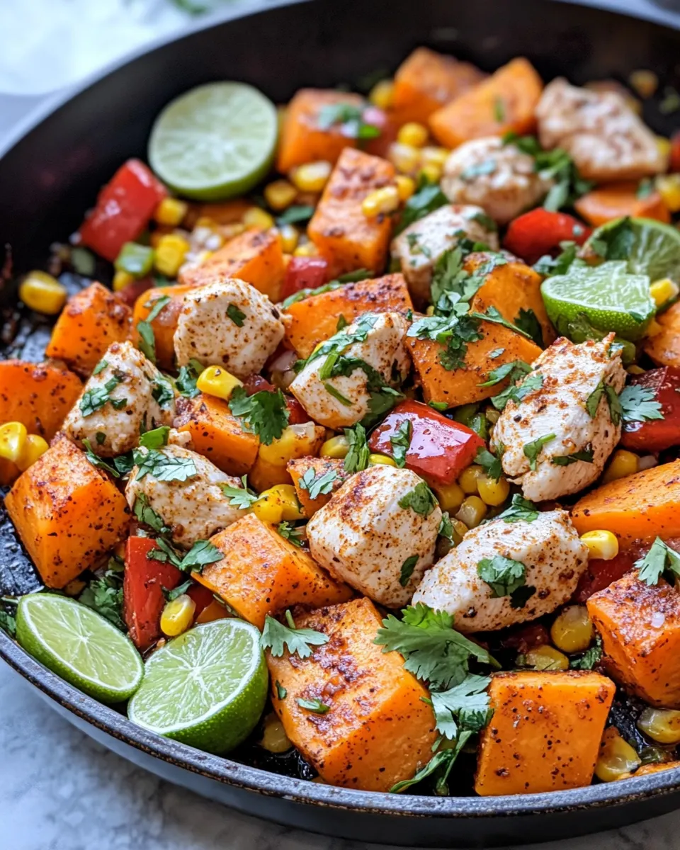 Easy Chili Lime Sweet Potato Chicken food shot