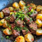 Homemade Chimichurri Steak and Potato Skillet dish photo